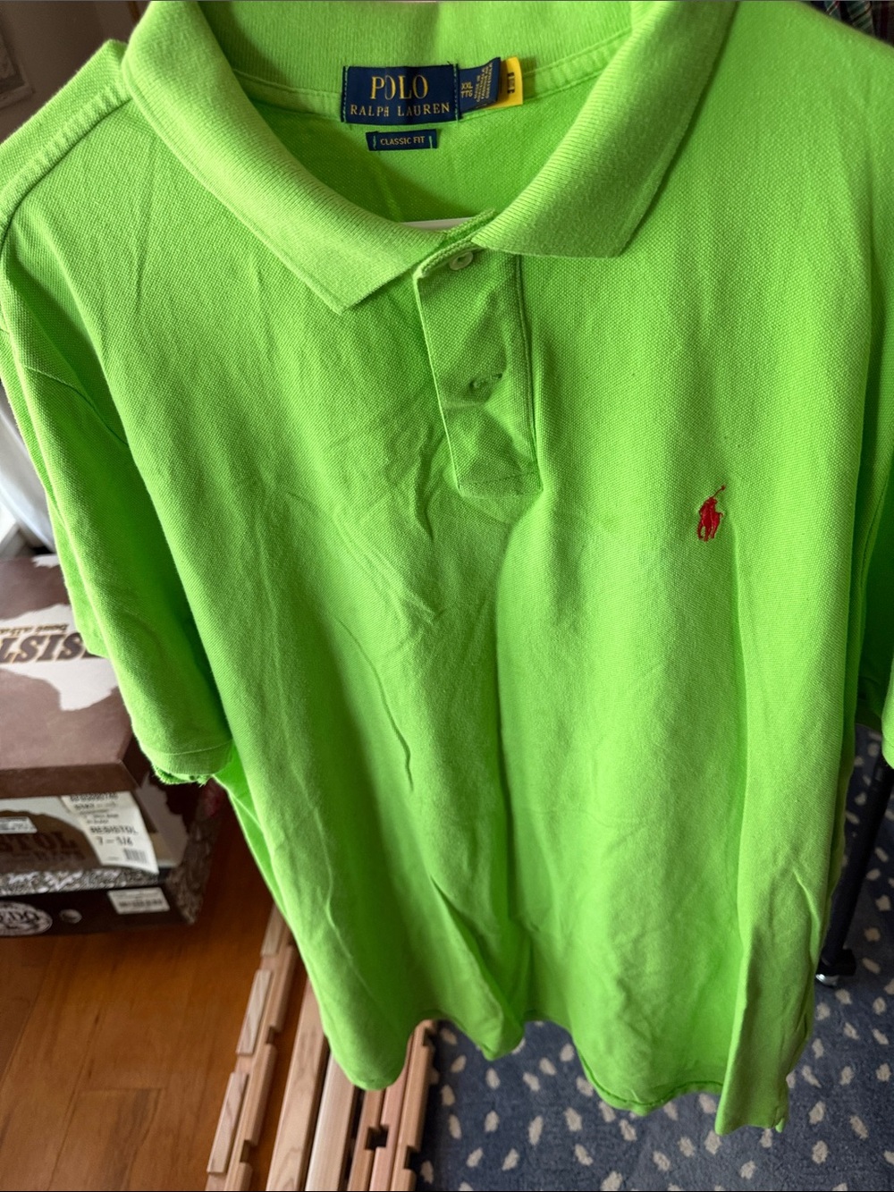 Ralph Lauren Neon Green Classic Fit Polo
